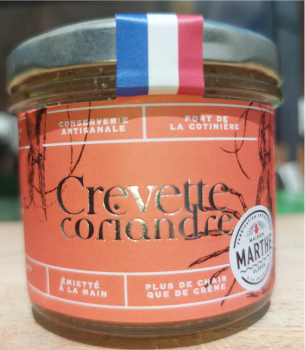 Koriander-Ingwer Garnelen, Crevette coriander gingembre, aus Frankreich