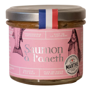 Preisgekrönter Lachs in Dillsauce, Saumon à l'aneth