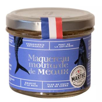 Meaux Senf-Makrele, gegrillt, Maquereau à l' ancienne