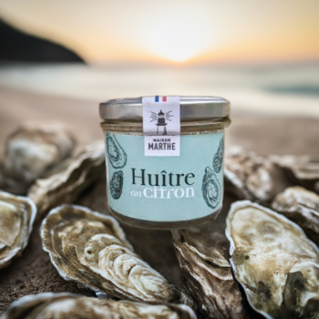 Zitronenauster, Huitre au citron, Spezialität aus Frankreich