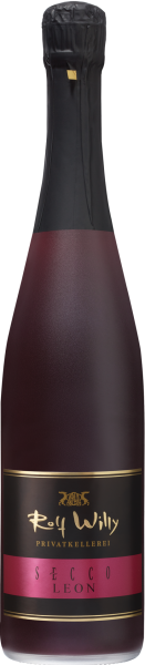 Secco "Leon", roter fruchtiger Perlwein, halbtrocken
